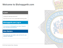 Tablet Screenshot of bishopgarth.com